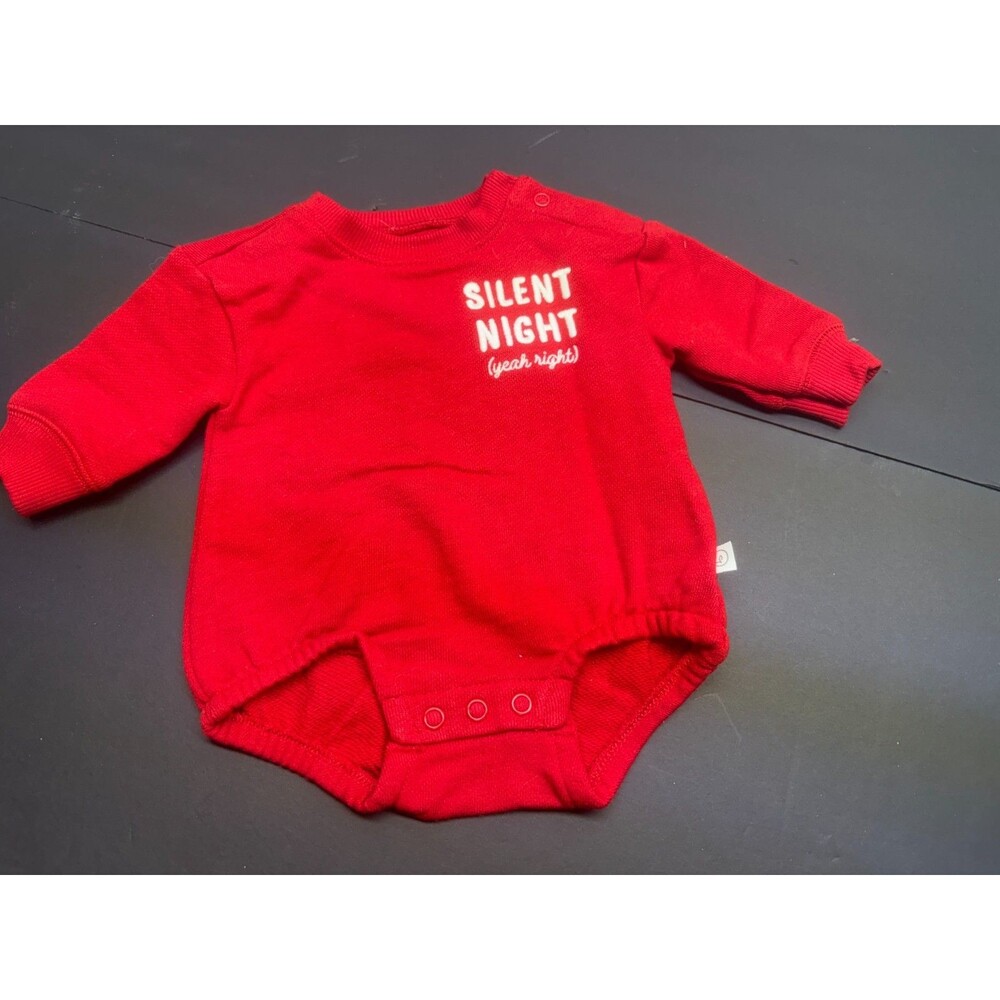 Little Planet Carter’s Baby 18 Mo Christmas Bodysuit Silent Night (Yeah Right)